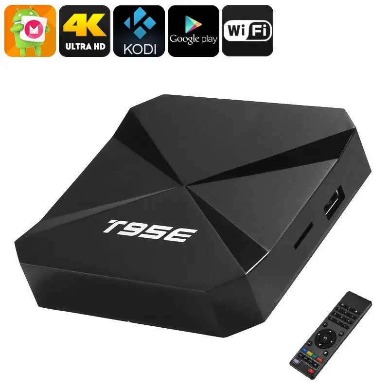 

DJYG T95E Rock chip RK3229 Quad-Core Android 6.0 TV BOX 2GB/8GB WiFi Google Play Store Pre-installed Media Player IPTV Box
