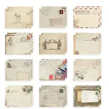 8-Pack мини старые конверты, винтажные Европейский стиль конверты с бумагой для письма