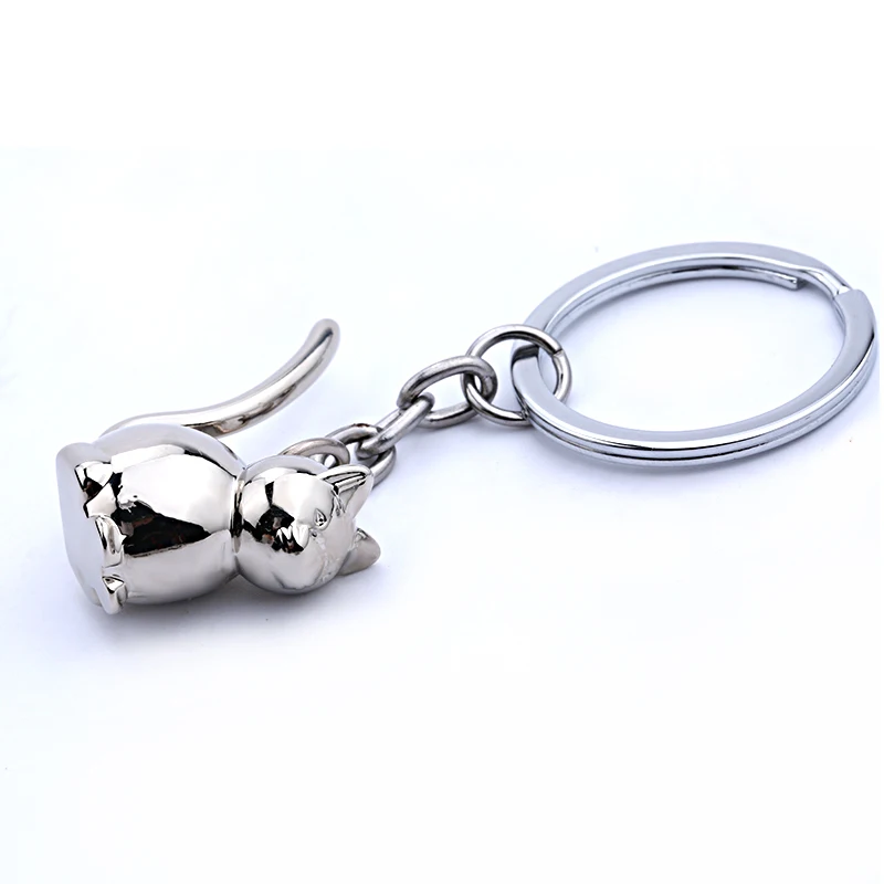  3D  cat  keychain  cute key ring for women kitten lucky cat  