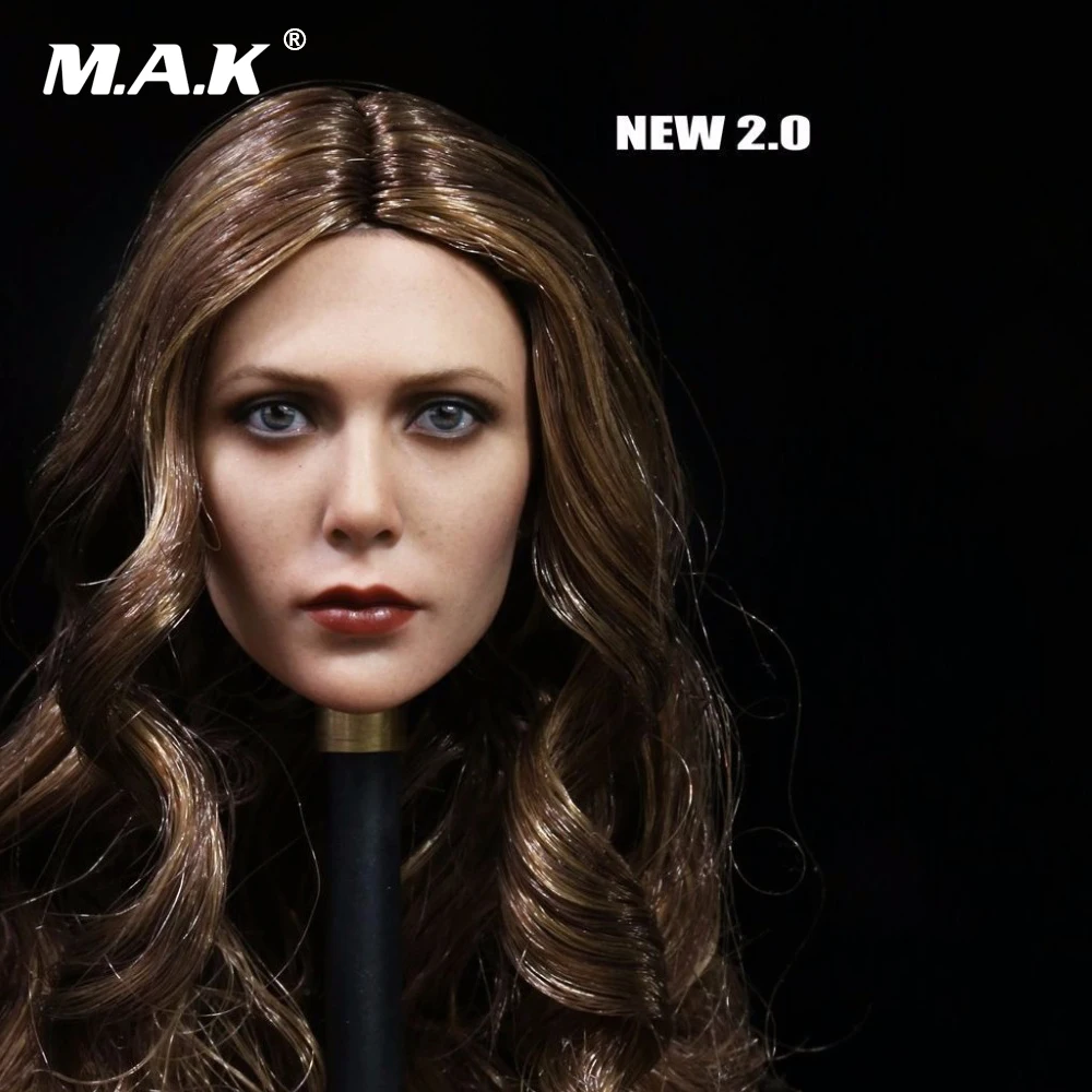 Коллекционная фигурка в масштабе 1:6 Элизабет Олсен Алая ведьма голова лепка 3 0