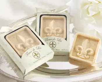 

lastest fashionbaby shower fleur de lis Iris L in the Nest Scented Soap for wedding/festival party Decoration