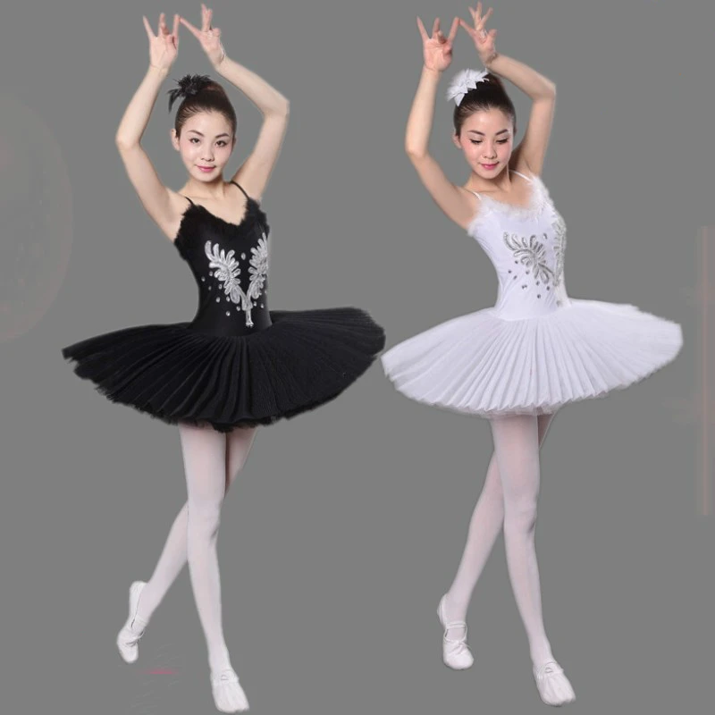 White Black Swan Lake Costumes Women Professional Platter Tutu Ballet Dress For Girls Ballet Leotard Adult|tutu ballet dress|ballet dresses for girlsballet dress - AliExpress