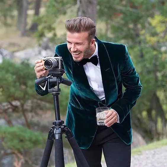 

Latest Coat Pant Designs Green Velvet Smoking Jacket Men Suit Slim Fit 2 Piece Tuxedo Tailor Groom Prom Blazer Suits Terno