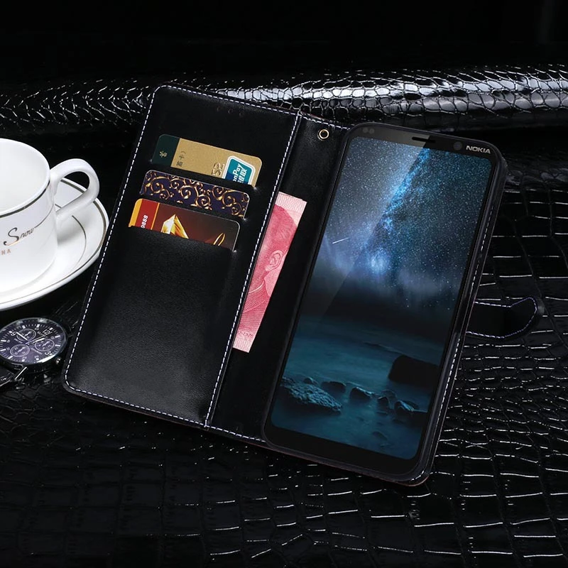 Для Nokia 9 PureView TA-1082 Чехол Флип PU кожаный бумажник чехол для Nokia 9 PureView TA-1087 крокодиловая кожа чехол для телефона