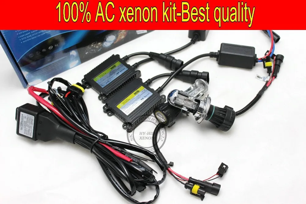 1set12V 35w ксеноновый комплект переменного тока H4 Bi xenon HID высокий и низкий комплект 6000K 8000K 3000K 4300K 10000K