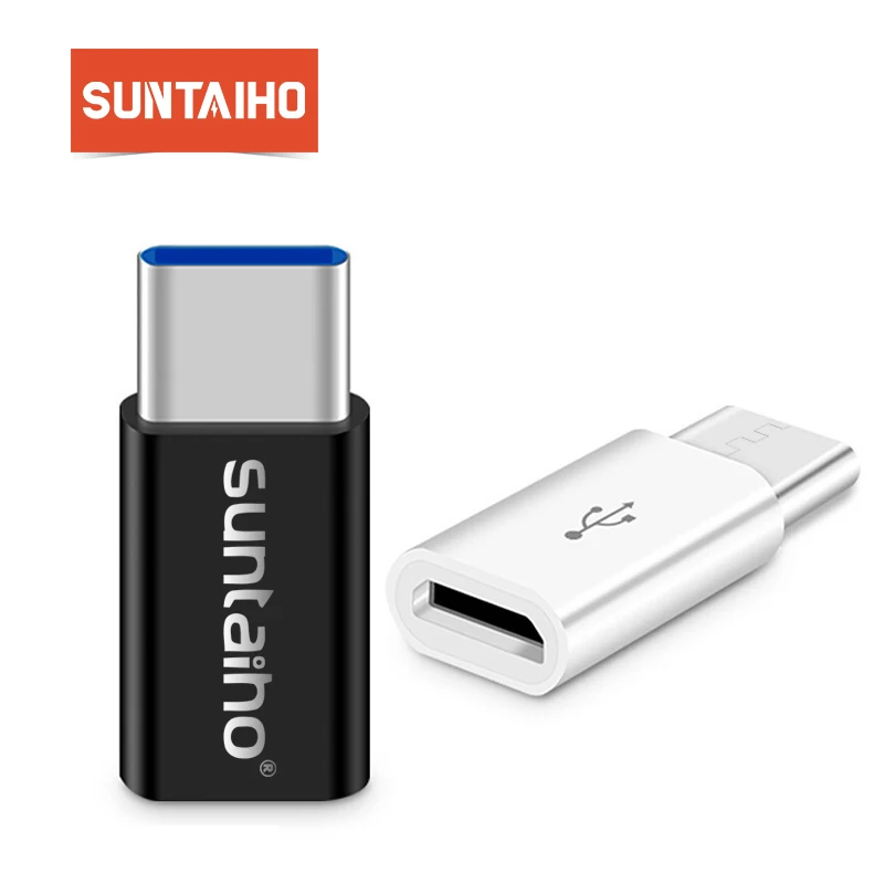 Suntaiho переходник usb type c(3 шт) micro USB адаптер Тип C USB C адаптер конвертер для Xiaomi 4C Lg G5 Nexus 5x Oneplus 5 Тип C адаптер