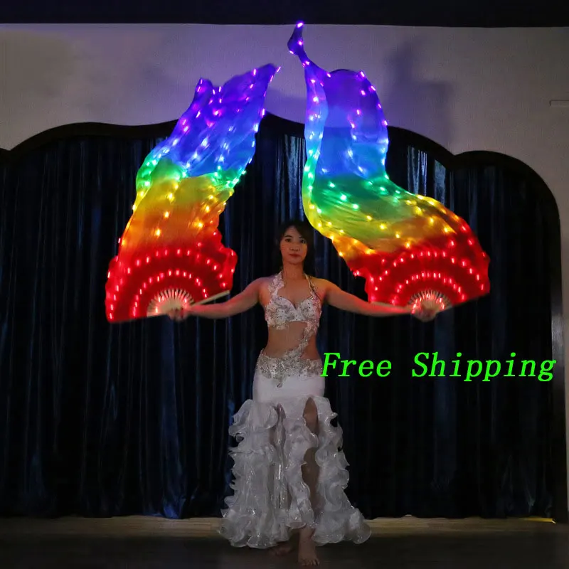 LED Belly Dance Accessories Fan Veil Belly Dance Carnival Dance Prop