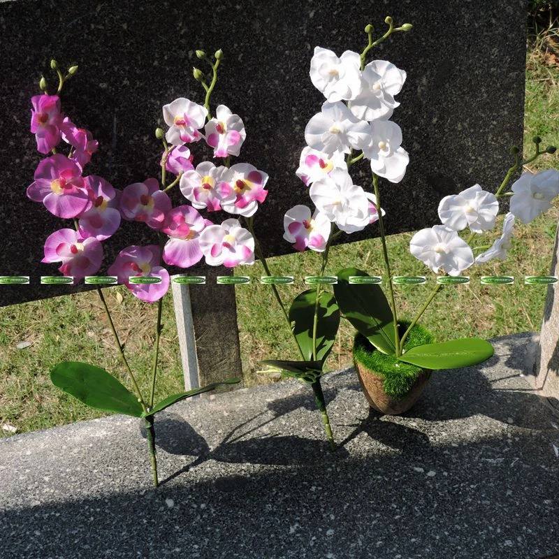 42cm 2 branch 10 head silk artificial butterfly orchid flower wedding home office furniture decor no pot purple white f5262 - Silk Arrangements For Home Decor 2 42cm 2 branch 10 head silk artificial butterfly orchid flower wedding home office furniture decor no pot purple white f5262 - Silk Arrangements For Home Decor 2