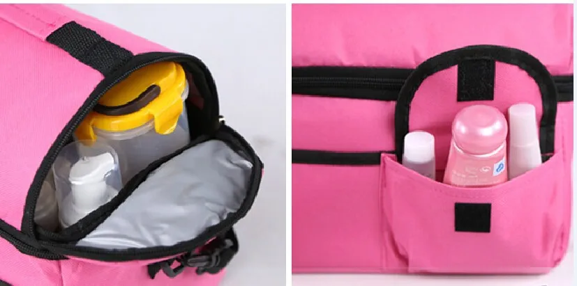 CHIZIYO Портативный обед пикник сумка с теплоизоляцией ящик-кулер со льдом сумка-холодильник для хранения и переноски тепловой мешок кармашки из ткани Оксфорд