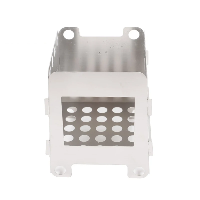 

L Size Portable Outdoor Firewood Stove Demountable Stainless Steel Camping Wood Stove Tourism Hiking Picnic Cooker Wood Stove