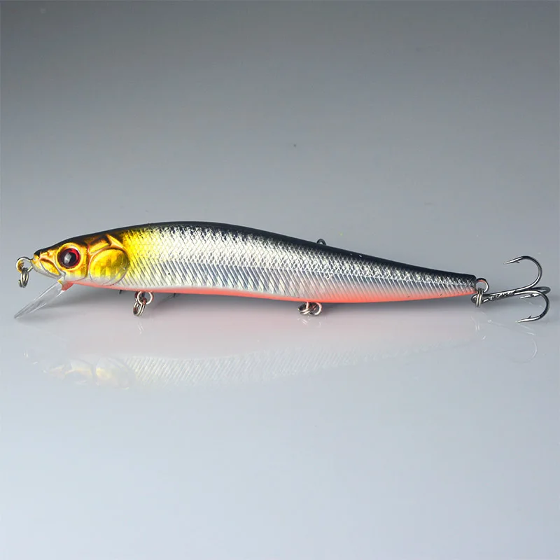 

14cm 23g Fish Lures Sinking Minow Fishing Lure Hard Bait ABS Fishing Tackle with Treble Hooks WHShopping