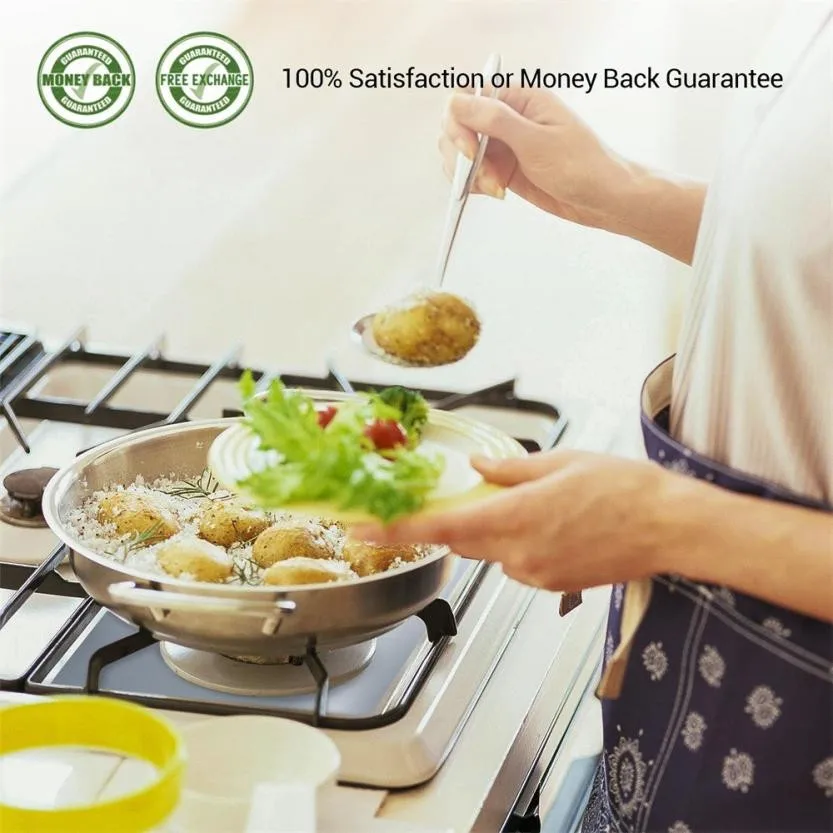 8 шт. многоразовые Чехлы для кухонной газовой плиты верхняя защита горелок масла
