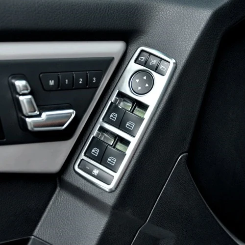 Beler хромированный переключатель окна двери автомобиля панель накладка для BENZ A W176 B W246 C W204 E W212 GL X166 ML W166 GLK X204 CLS W218