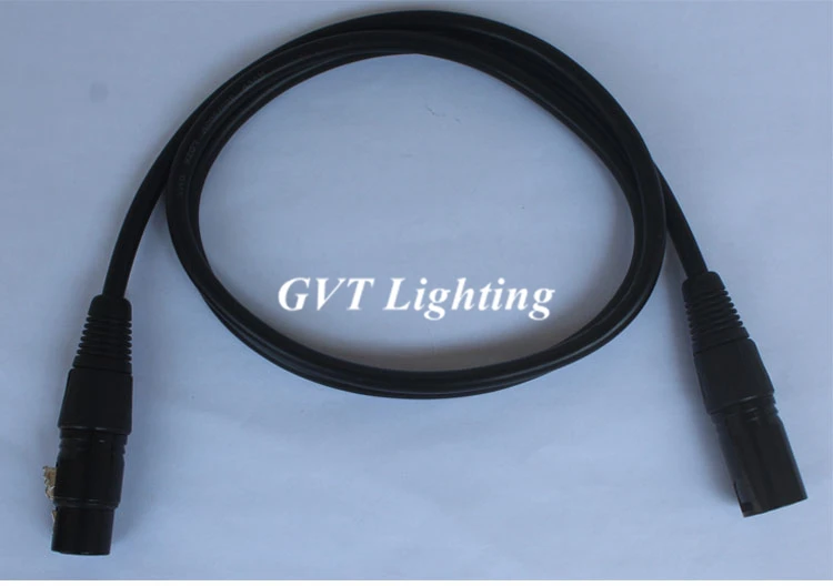  10pcs/lot 1 Meter length 3-pin signal connection DMX cable for stage light stage lights accessories