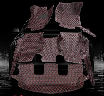 

Good quality! Custom special car foot mats for Audi Q7 7 seats 2018-2015 durable waterproof carpets for Q7 2017,Free shipping