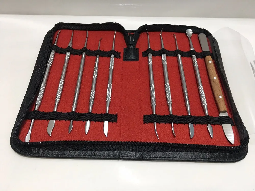 Envío gratis 10 unids/set talla grabado marcado espátula conjunto, la cera de la joyería graver, talla Dental kit de corte, herramienta goldsmith