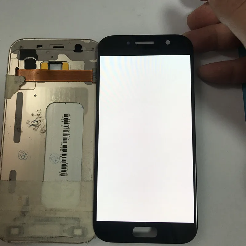 Протестированный Super AMOLED Burn in Shadow для Samsung A5 2017 A520 ЖК экран сенсорный дигитайзер в