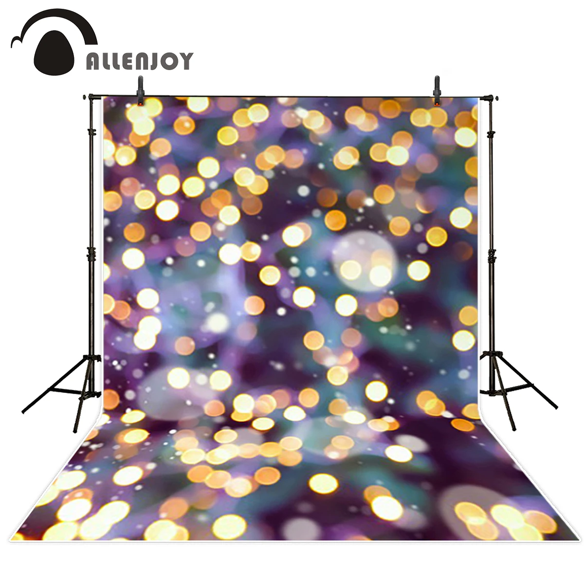 

Allenjoy photo background Purple background golden little dots bokeh Camera photography Background for photo for photographing