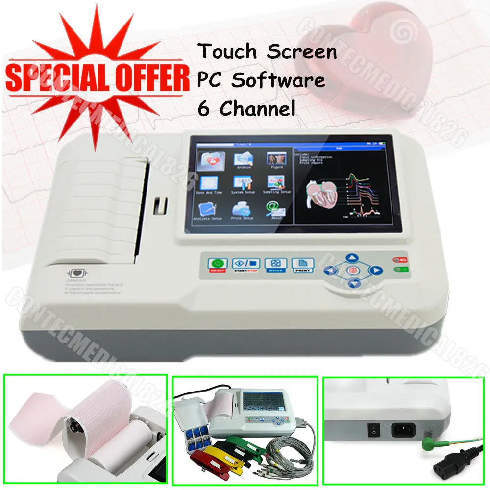 Hot Sales 2018 CE FDA Touch Screen Digital 6 channel 600G Contec EMS Free Shipping
Hot Sales 2018 CE FDA Touch Screen Digital 6 channel 600G Contec EMS Free Shipping