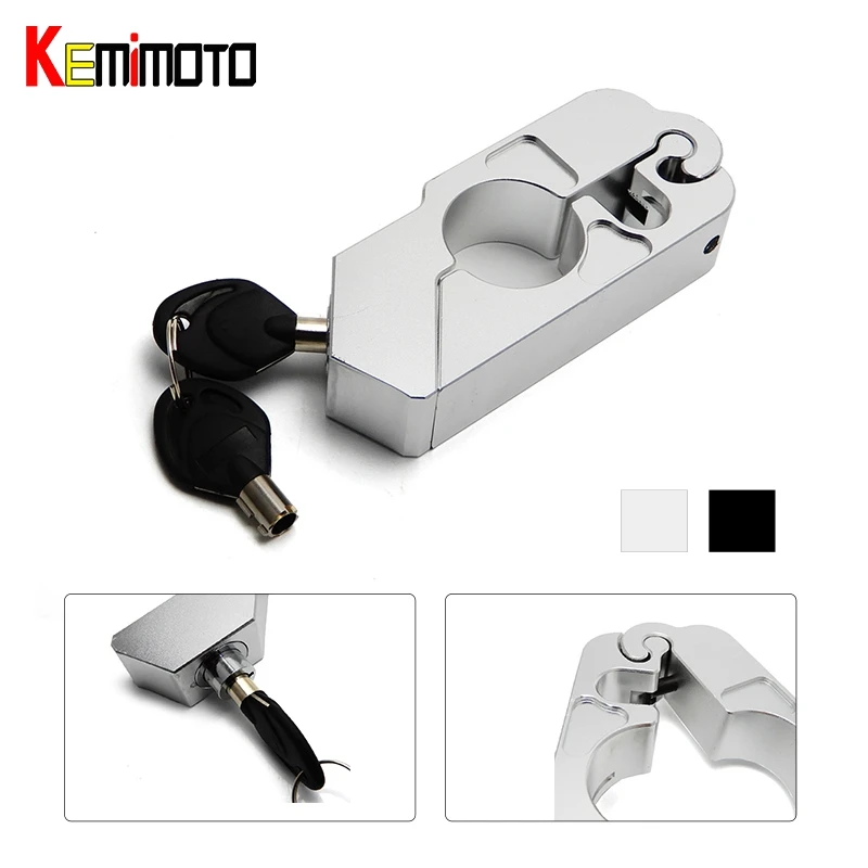 

KEMiMOTO CNC Grip Lock Security Handlebar Lever ATV Throttle Lock Brake Lock Anti Theft Caps for Yamaha MT09 MT07 S1000RR