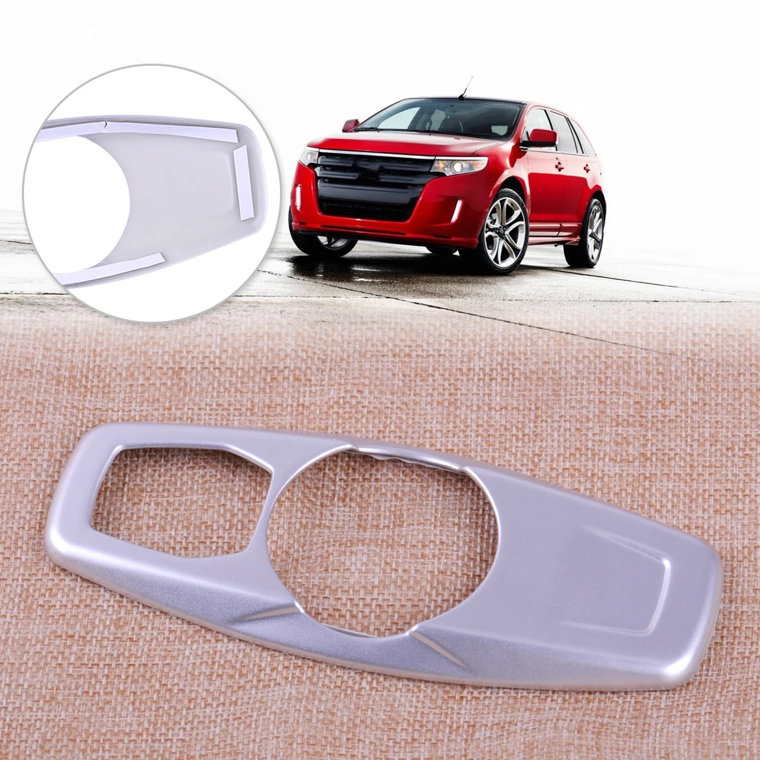 DWCX Car Interior Accessories Silver Rear Reading Lamp Light Trim Cover Decoration Fit For Ford Edge 2015 2016 DWCX Car Interior Accessories Silver Rear Reading Lamp Light Trim Cover Decoration Fit For Ford Edge 2015 2016
