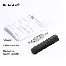 Kebidu 5 цветов 3,5 мм разъем Bluetooth автомобильный комплект AUX аудио ресивер музыка прием вещания автомобиля Bluetooth Hands-free для телефона