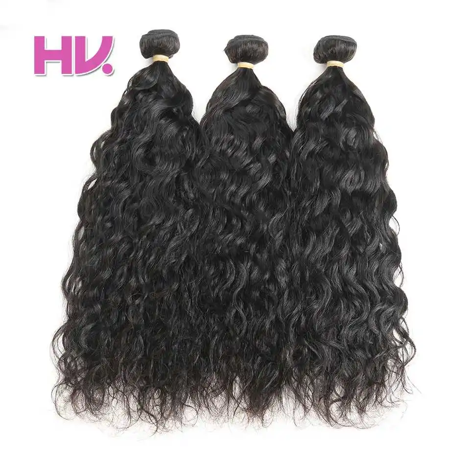 Hair Villa Peruvian Hair Natural Wave Weft Natural Color For Salon Low
