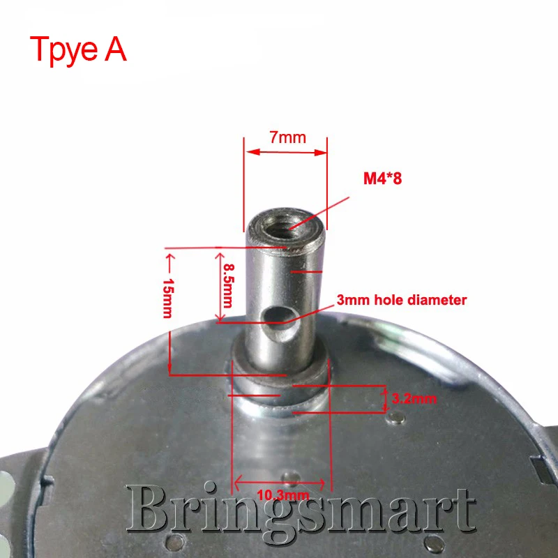 Двигатель редуктор Bringsmart 110 В 220 1 4 2 8 10 15 20 30 48 58 об/мин|synchronous gear motor|oscillating fan motorfan motor