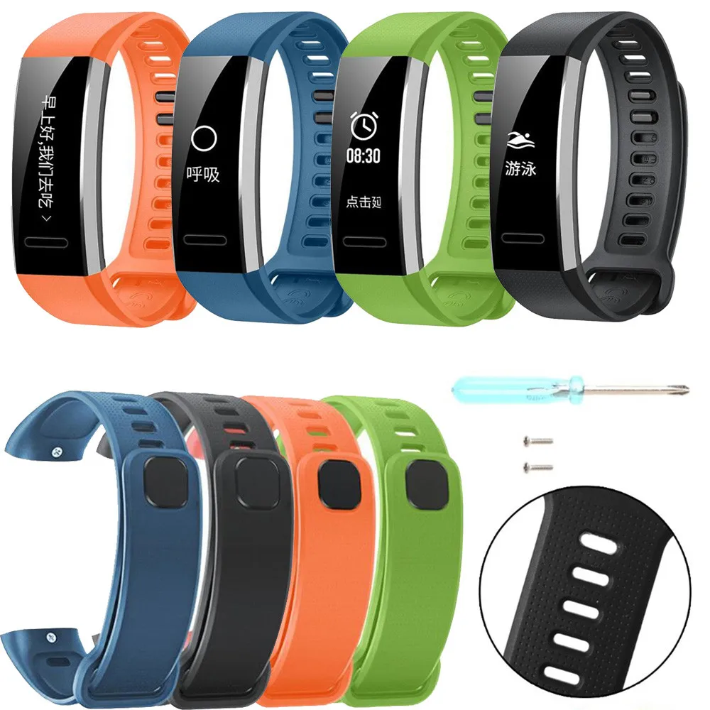 HIPERDEAL 16 мм силиконовый ремешок для часов сменный набор инструментов Huawei Band 2/Band 2 pro