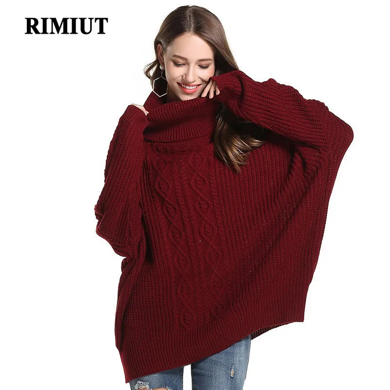 Rimiut Big Size Loose Women Winter Autumn Long Sleeve Sweaters Pullover Knitted Elegant Lady Casual Home Wear Sweater Tops Sweaters