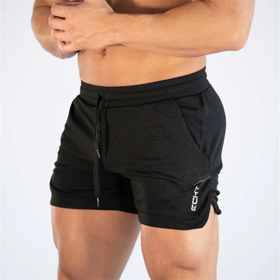 Брендовые облегающие шорты мужские джоггеры быстросохнущие шорты для спортзала Фитнес Спортивная одежда мужские летние повседневное пляжное короткое брюки - Цвет: C1