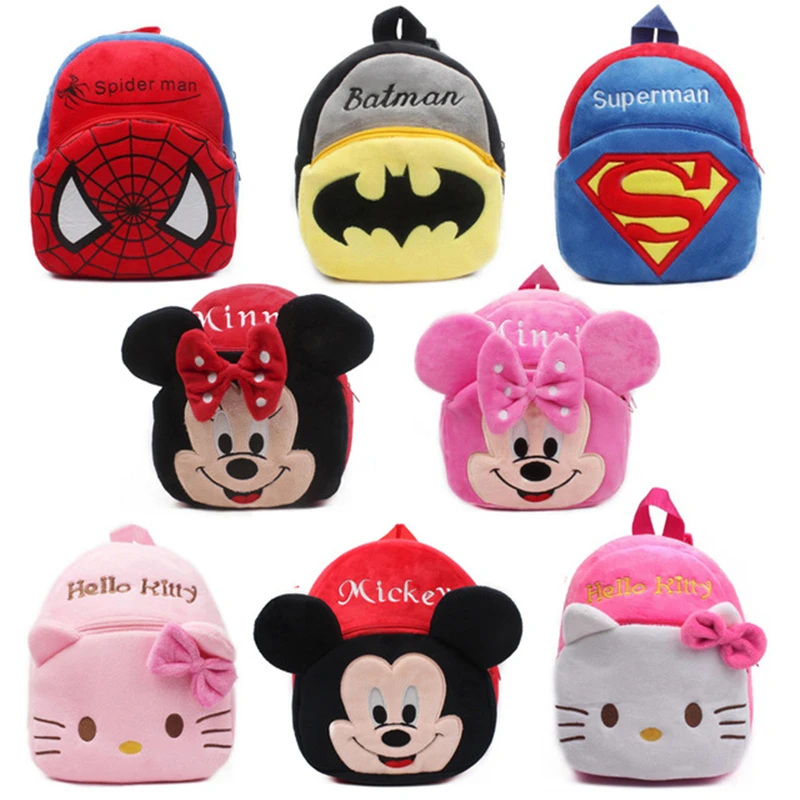 

Cartoon Kids Plush Backpacks Baby Mini Schoolbag Hello Kitty kindergarten Backpack Cute Children School Bags for Girls Boys