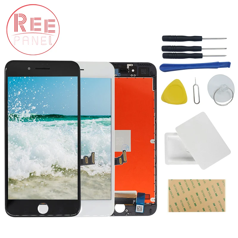 

REEPANEL For iPhone 7 LCD Screen AAA No Dead Pixel LCD Display Touch Screen Full Set Digitzer Phone Replacement Assembly+tools