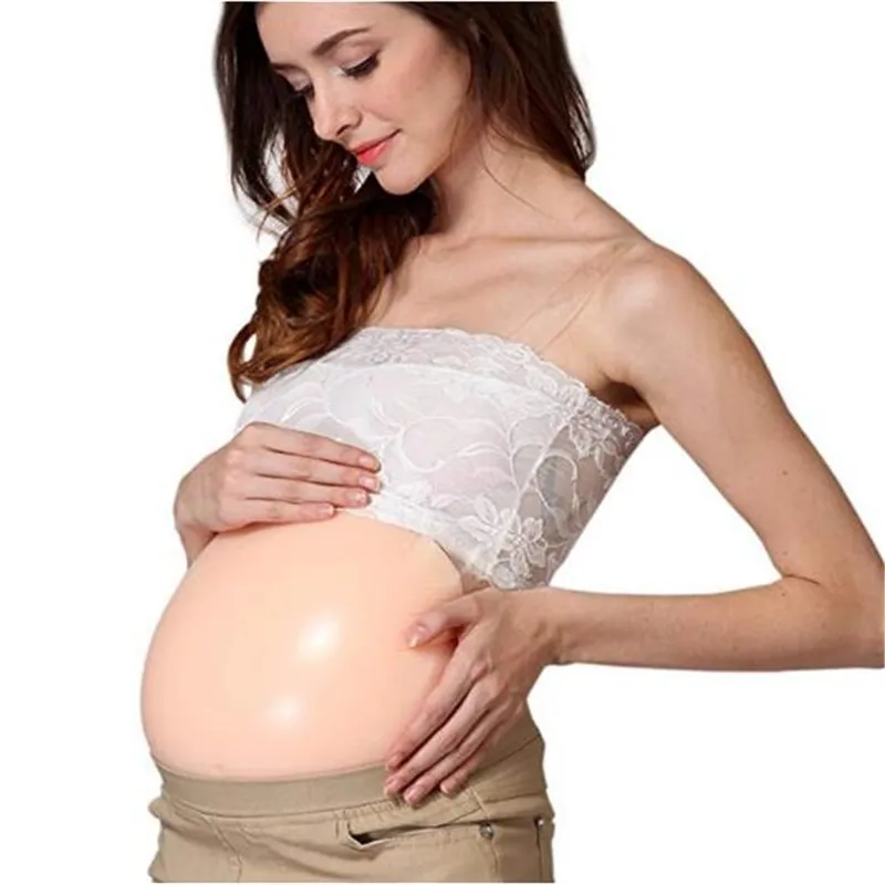 Fake Pregnancy Adult Belly Stuffer False Belly Baby Bump Silicone for Costumes Cosplay (1)