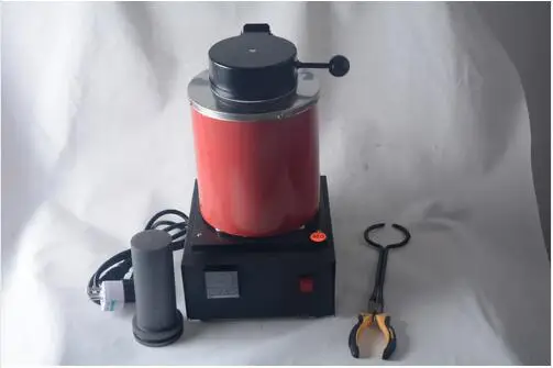 

Automatic Electric Melting Furnace Silver & Gold Pour Bar +2Kg Crucible+ tong - Digital Controler 110V &220V