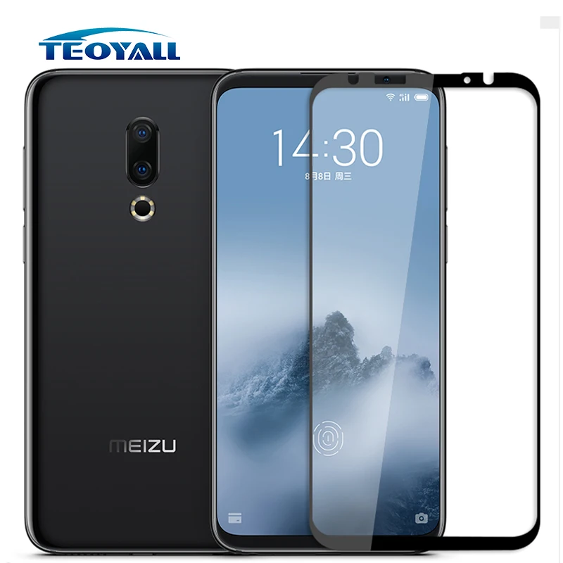 TeoYall 2.5D полное покрытие для Meizu 16th закаленное стекло 16 Plus защита экрана Анти-взрыв