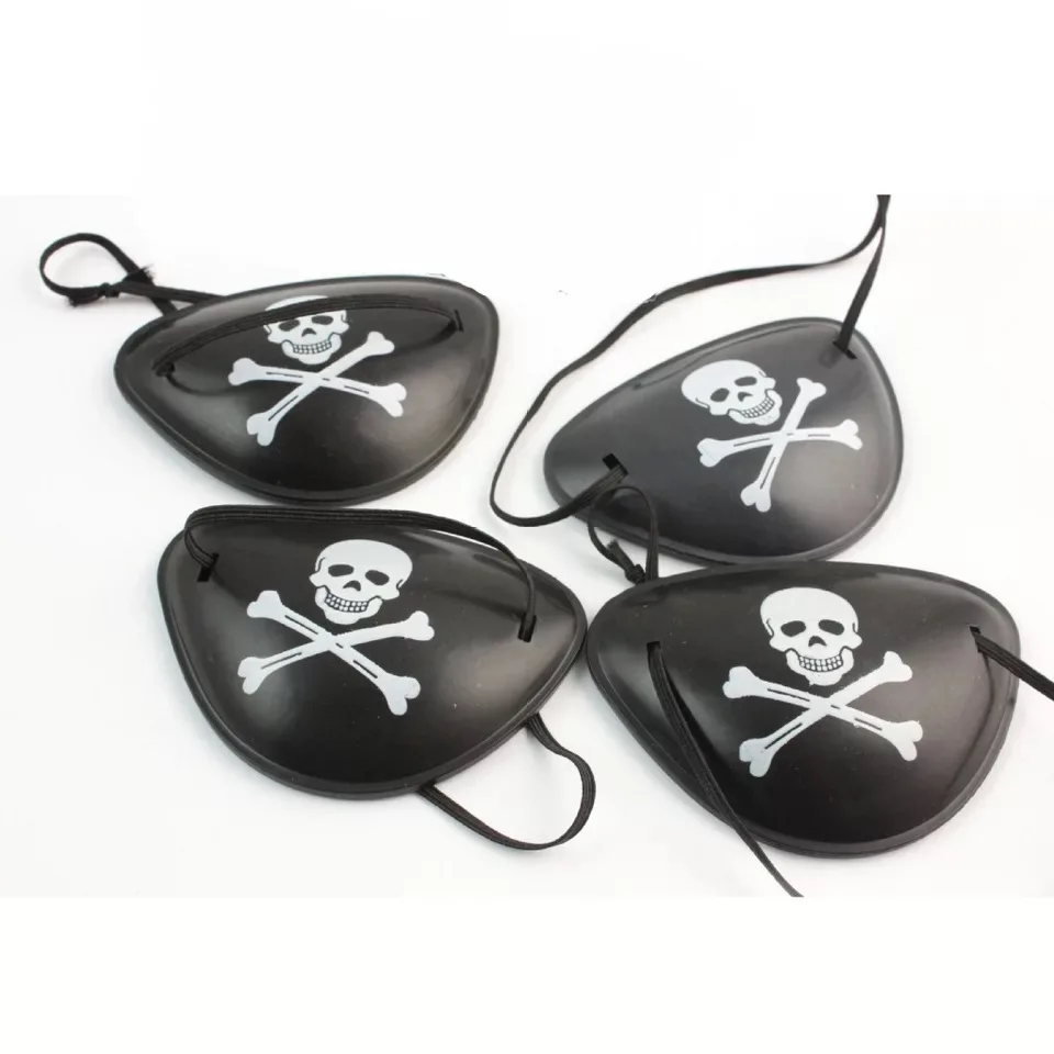 8cm Pirate Eye Patch Halloween Masquerade Accessories Cyclops Lazy Amblyopia Skull | Дом и сад