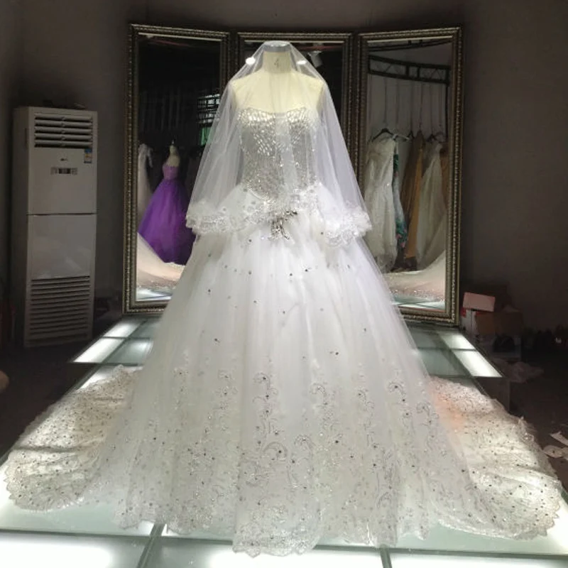Rhinestone Ball Gown Wedding Dresses 9