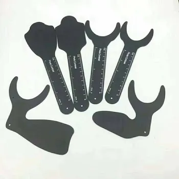 

1PCS Dental Orthodontic Black Background Photo Image Contrast Board Oral Cheek Plate With Scale Mark Autoclavable Dentist Tools
