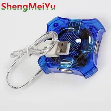 1 шт. Портативный 4 порта usb-хаб Шикарный Мини Высокоскоростной концентратор USB разветвитель для ноутбука ноутбук расширение