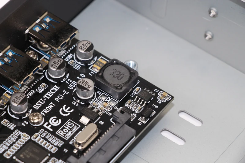 USB 3 0 PCI E 1x к 4 портам карта 5 25 &quotFloppy Bay передняя панель USB3.0 концентратор сплиттер