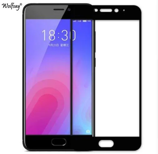 

2pcs Screen Protector Meizu M6 Glass M711H Tempered Glass Meizu M 6 Curved Edge Glass For Meizu M6 Full Cover Protective Film