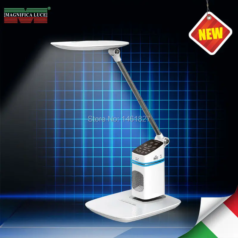 

Music table lamp Bluetooth call SD emotion desk lamp eye protection USB rechargeable LED desk lamp