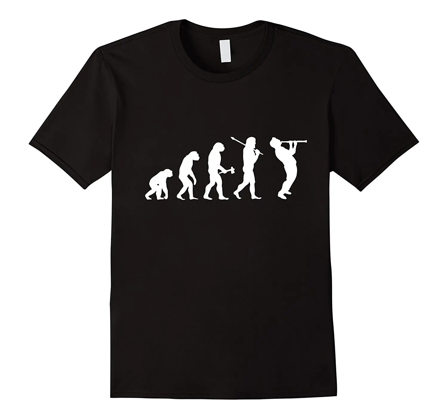 

Clarinet Oboe Player Clarinetist Oboist Evolution Print T-Shirt Summer Casual Tee Printed T Shirt 2018 Fashion Brand