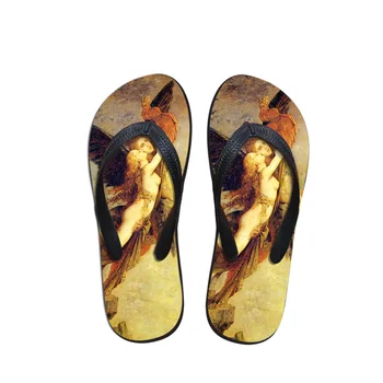 

Customizable Summer Beach Flip Flops Men Slippers Painting Art Printing boy Flats Flip-flops Shoes Anti-Slip Gustave Moreau