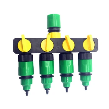 

Gardening Shunt Hose Connector Four-Way Valve Water Separator Pipe Joint Fittings Splitte Rwatering Irrigation