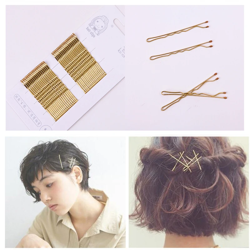 

M MISM 36PCS/Lot Solid Hair Clips For Women Vintage Alloy Barrette Hair Accessories For Girls Children Strong No-Fading Hairpins