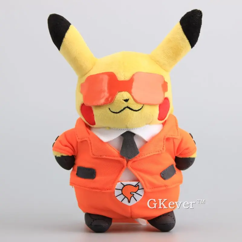 

High Quality Pikachu Cosplay Team Flare Plush Toys Cute Pikachu Stuffed Dolls 8" 20 CM Kids Gift
