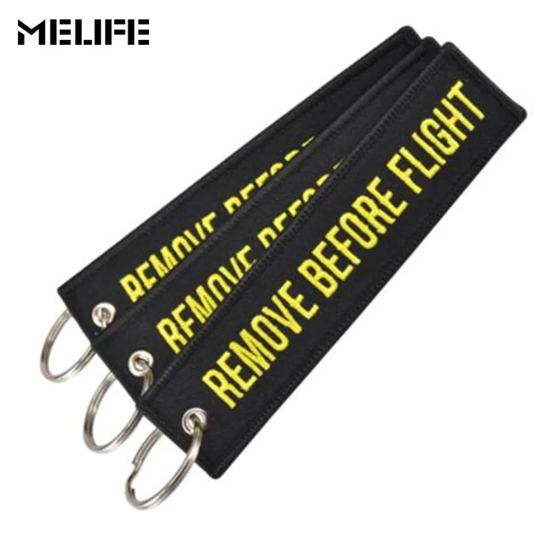 MELIFE في الهواء الطلق تسلق الاكسسوارات مفتاح سلسلة السلامة علامة التطريز إزالة قبل الطيران الطيران هدايا مفتاح سلسلة الرياضة علامة 3 قطعة