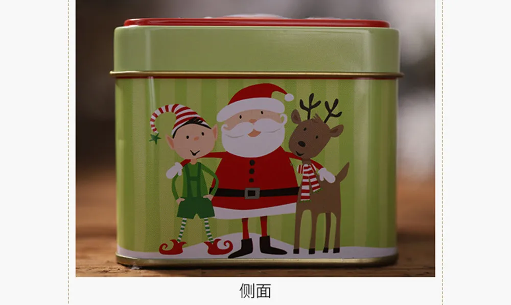 Рождественская подарочная коробка упаковочная коробка на петлях свадьба, для конфет печенья чехол сумка для подарков Рождественское украшение для дома